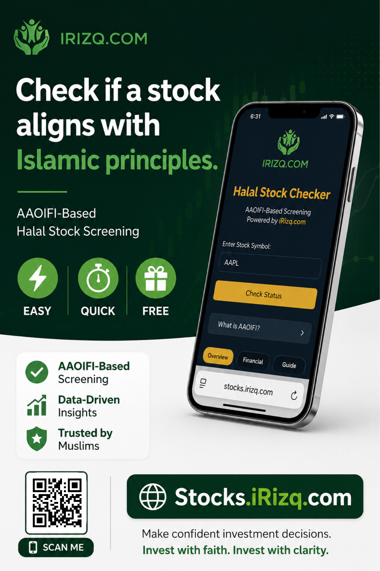 Introducing the iRizq Halal Stock Checker: Invest with Greater Confidence